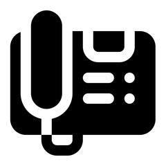 Telephone glyph icon