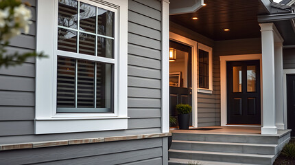 Modern Gray House Exterior: Stunning Home Architecture and Design