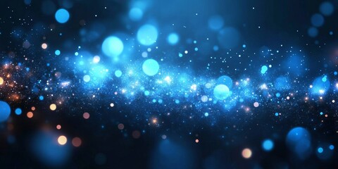 Sky Full Screen Digital Background with Glowing Light, Generative AI