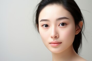 Naklejka premium Japanese woman skin portrait fashion.