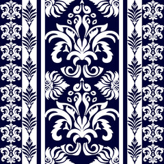 Classic Damask Seamless Pattern - Vector Illustration for Elegant Textile Design