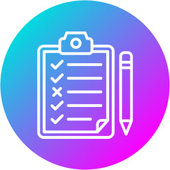 Fototapeta premium Checklist Icon