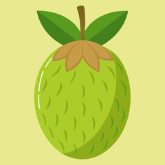 vector illustration of an breadfruit