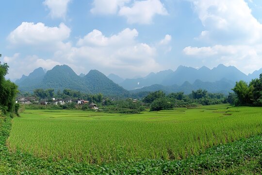 Breathtaking Panoramic Landscape: Serene Hills, Vivid Skies, Majestic Nature Y8 sky sun view tree   