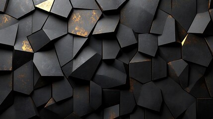 Abstract dark gold geometric texture background