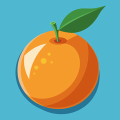 clementine fruit vector illustration
