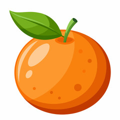 clementine fruit vector illustration