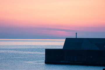 lighthouse at sunset