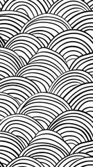 Chinese potteries pattern texture line.