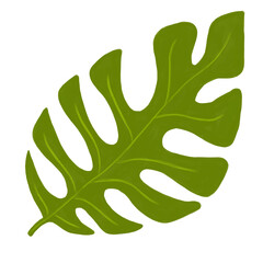 Monstera leave painting for cards, wedding invitation, save the date, birthday cards.