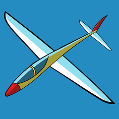 vector illustration of a glider