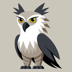 harpy eagle vector illustraion