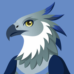 harpy eagle vector illustraion