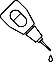 outline glue icon