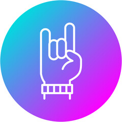 Rock and Roll Sign Icon