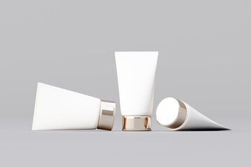 cosmetic products Just insert your logo.  On a white background, 3D