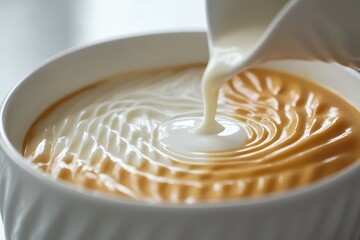 Latte art, milk pouring, coffee, cafe, white cup, swirl, kitchen, background, drink, menu
