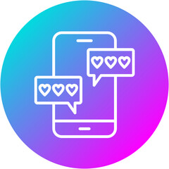 Obraz premium Love Chatroom Icon