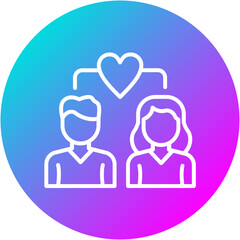 Obraz premium Love Connection Icon