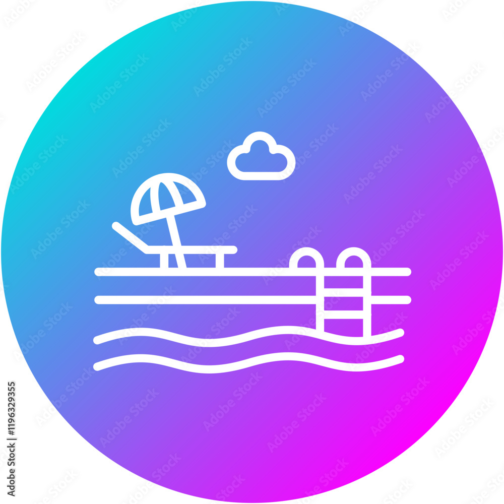 Poster Swimming Pool Icon