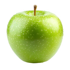 Green apple png isolated on transparent background