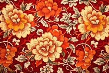 Top view photo of a chinese pattern accessories accessory graphics.