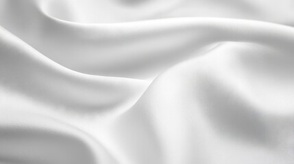 Obraz premium 48.A crisp, close-up image of a white menâ€™s shirt, focusing on the collar and upper button area. The fabric is well-pressed, with a subtle sheen reflecting light across the smooth texture. The