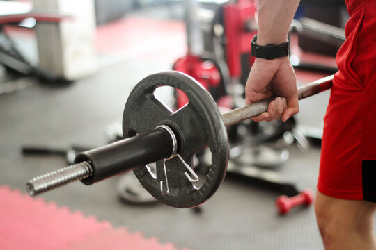 person working out with dumbbells