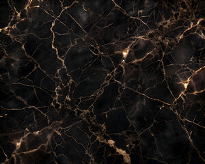 Black Marble with Golden Veins. Luxury Texture Background