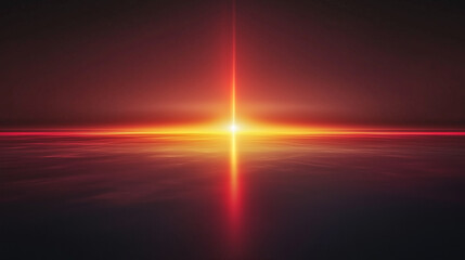 Fototapeta premium Abstract gradient glow background with a bright central light and horizontal lines