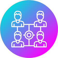 Fototapeta premium Agile Coach Icon