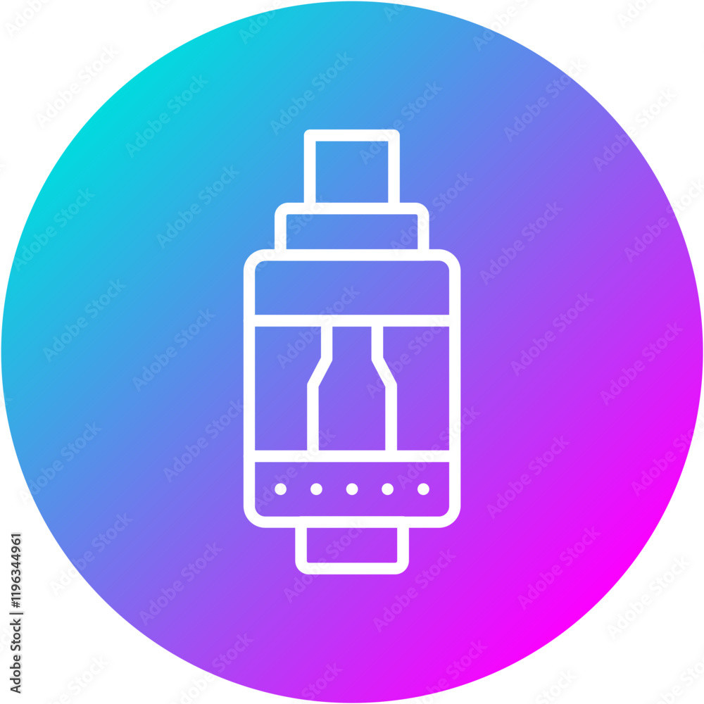 Sticker Vape Tank Icon