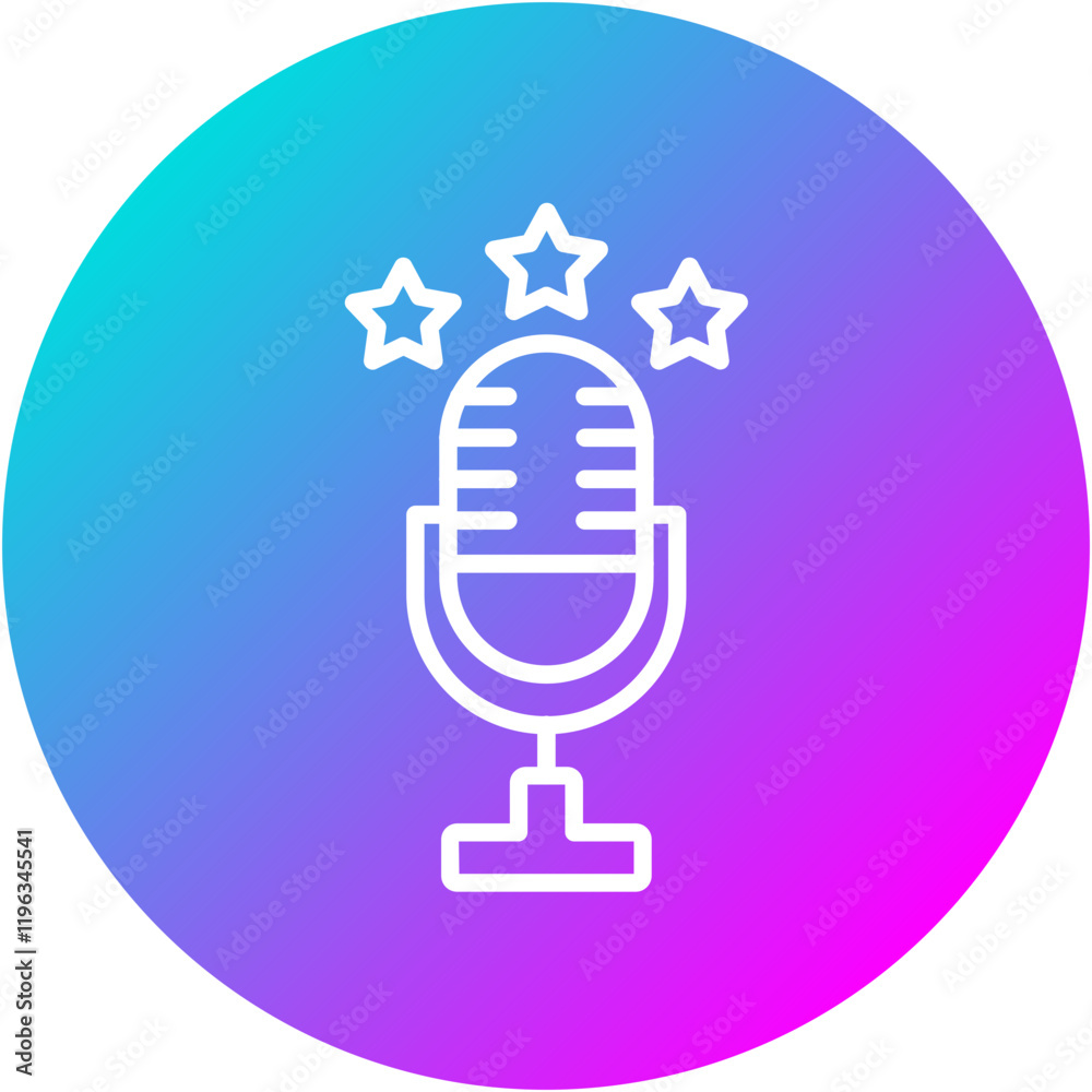 Wall mural Podcast Rating Icon