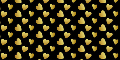 Cute golden love heart pattern wallpaper for gift wrapping paper print