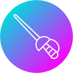 Fencing Sword Icon