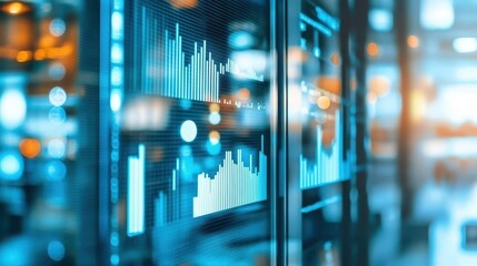 Comprehensive data visualization dashboard, graphs displaying trends, patterns, and key performance indicators