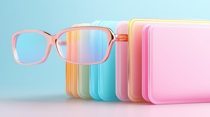 Colorful glass trio, modern glassware set for refreshing beverages perfect for kitchen or bar