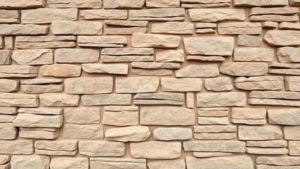 Fototapeta premium Rough and textured stone wall background with earthy tones and natural patterns, wall background, texture, stone wall