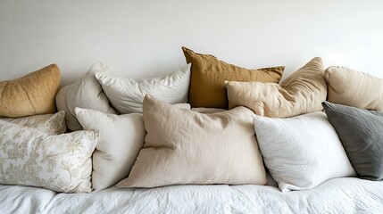 A spouse arranging pillows for their sick partner to ensure they are comfortable while resting in bed