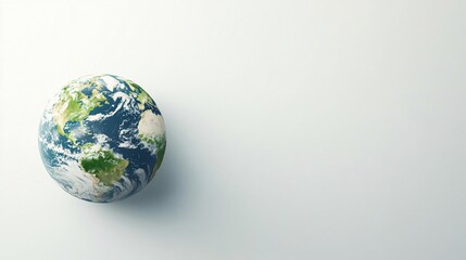 Fototapeta premium Dynamic Earth Representation Global View Digital Art Minimalist Environment Left Perspective Environmental Awareness