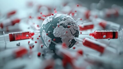 Global network and data system integration, connecting the world through technology