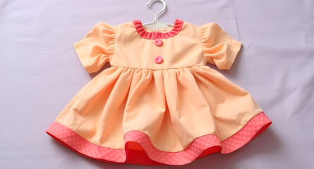 Fototapeta premium baby dress on a white background