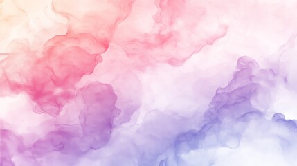Fototapeta premium 20.Soft pastel-colored clouds in shades of sugar pink and lavender, creating a dreamy and ethereal sky, blending seamlessly into a gradient of soft blues and peaches.