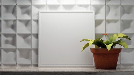 High-Quality 3D Photo Frame PNG Render Image Download