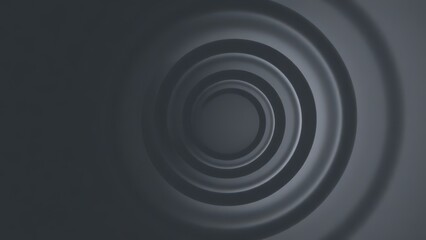 Obraz premium a black and white photo of a circular object with a light coming out,