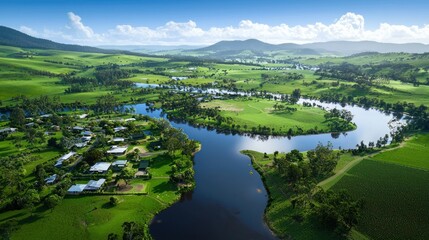 Serene River Landscape