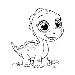Cute cartoon dinosaur