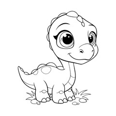 Cute cartoon dinosaur