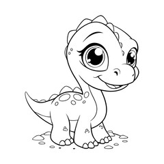 Cute cartoon dinosaur