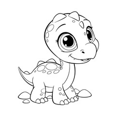 Cute cartoon dinosaur